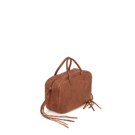 THE LIESEL BAG RUSSET RUMPLED SHEEPSKIN