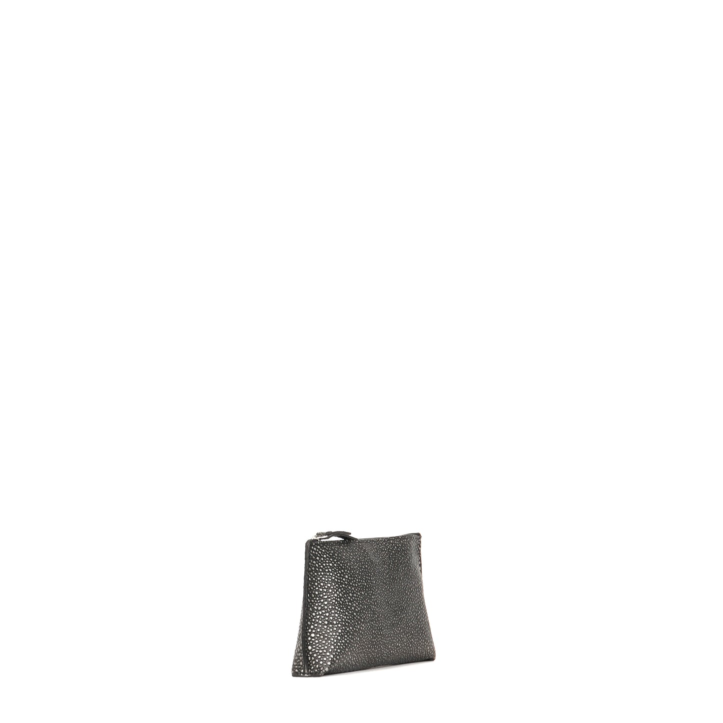 LIPSTICK POUCH PEWTER SHAGREEN