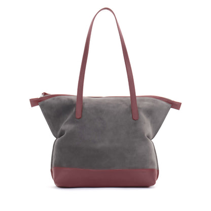 MEDIUM BELLO BAG ASH SUEDE