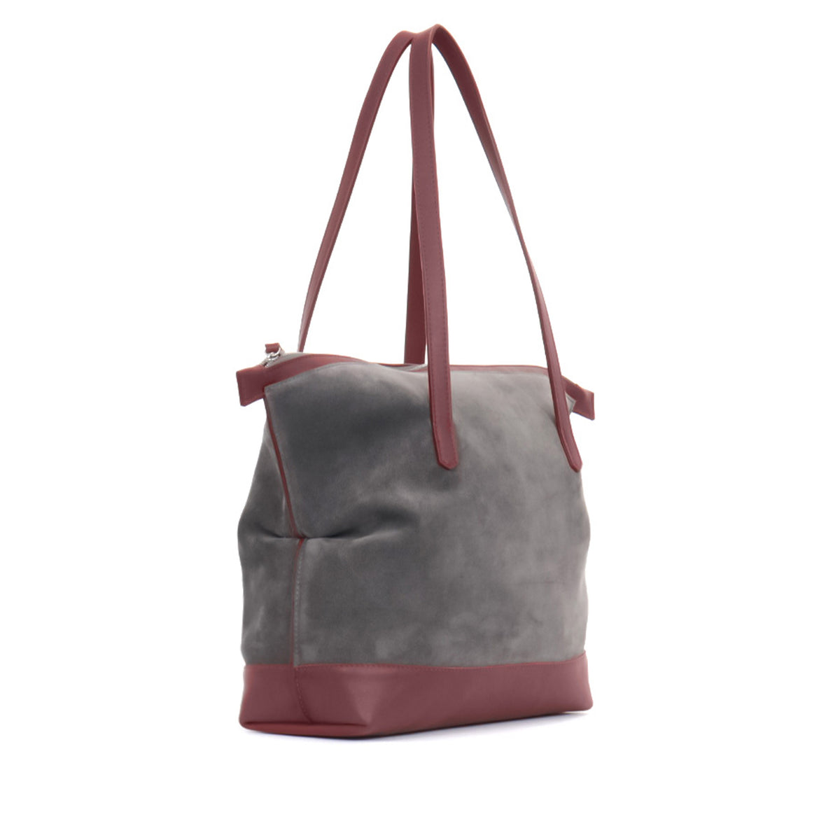 MEDIUM BELLO BAG ASH SUEDE
