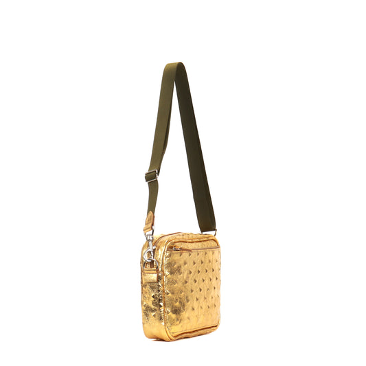 MEDIUM CAMERA BAG GOLD STUD