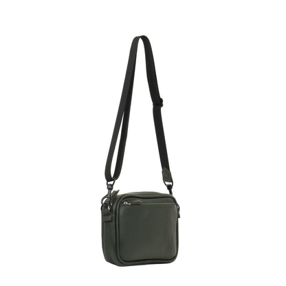 MINI CAMERA BAG JUNGLE PEBBLED CALF