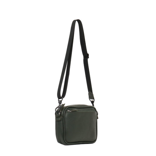 MINI CAMERA BAG JUNGLE PEBBLED CALF