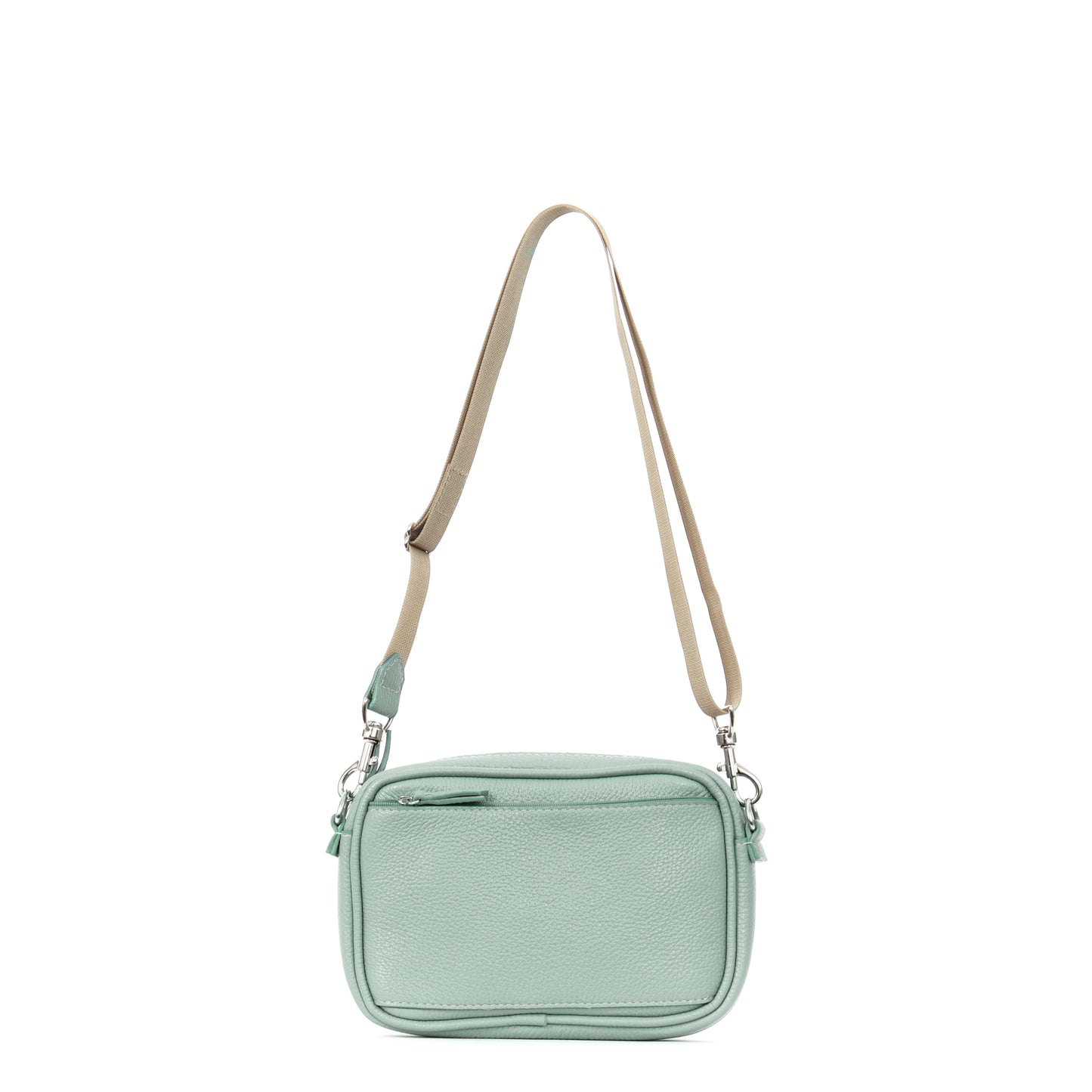 MINI CAMERA BAG LAUREL PEBBLED CALF