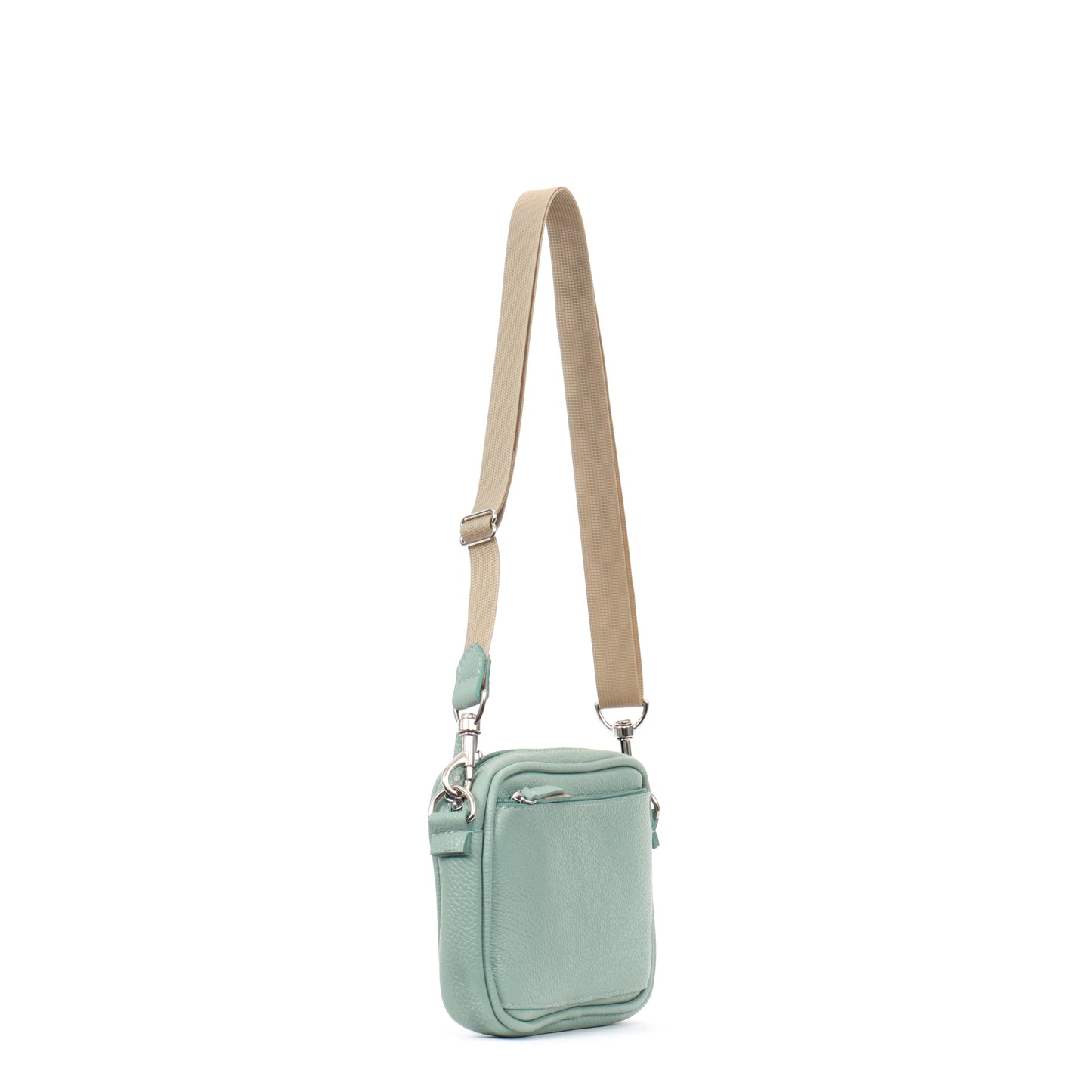 MINI CAMERA BAG LAUREL PEBBLED CALF
