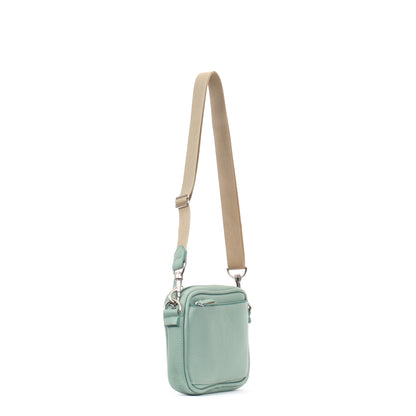 MINI CAMERA BAG LAUREL PEBBLED CALF