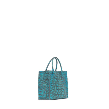 MINI HARBOR TOTE FOUNTAIN EMBOSSED CROC