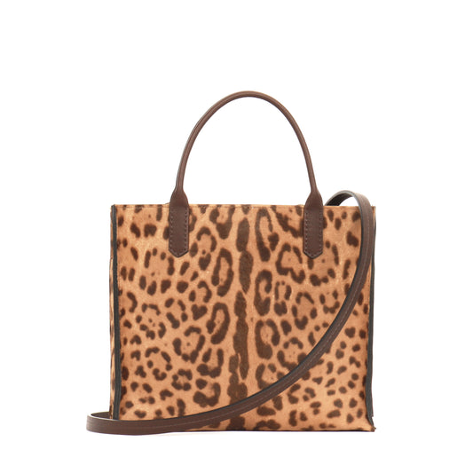 MINI HARBOR TOTE LEOPARD HAIR ON CALF
