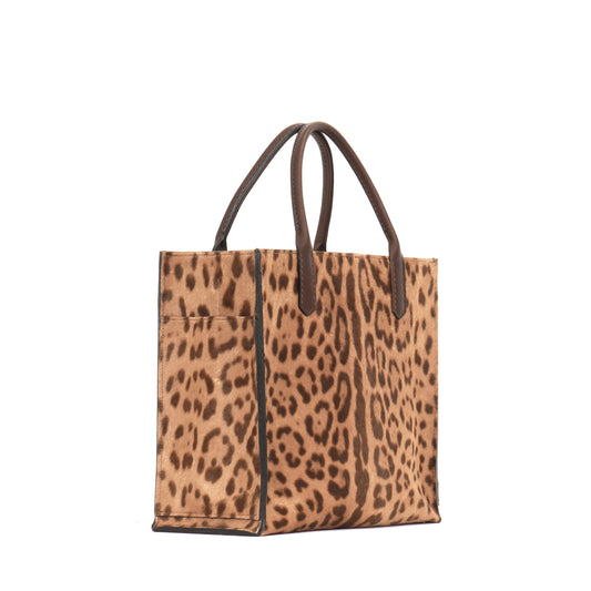 MINI HARBOR TOTE LEOPARD HAIR ON CALF