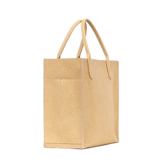 MINI HARBOR TOTE MAIZE SHAGREEN