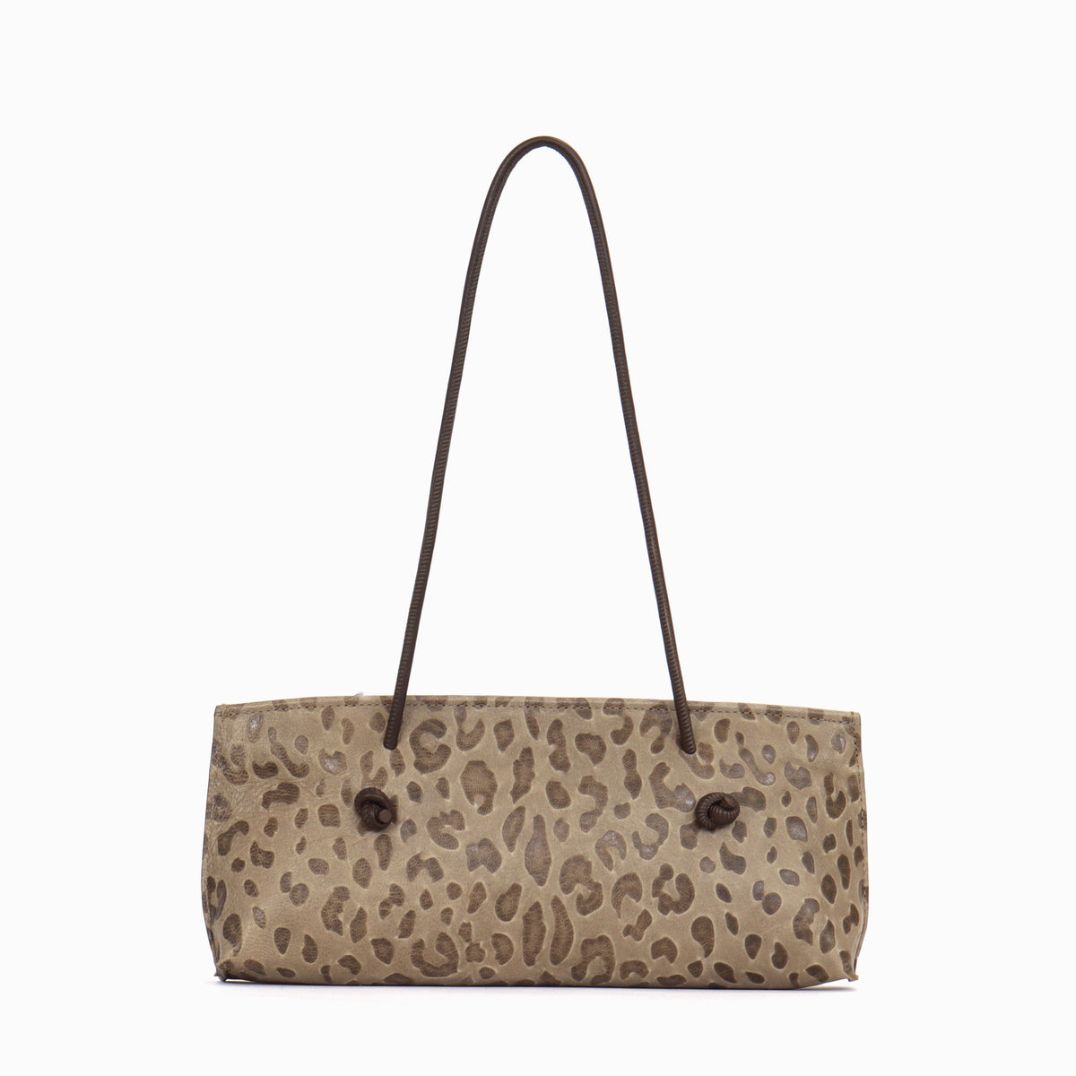 SLIM BAGUETTE MUSHROOM EMBOSSED LEOPARD