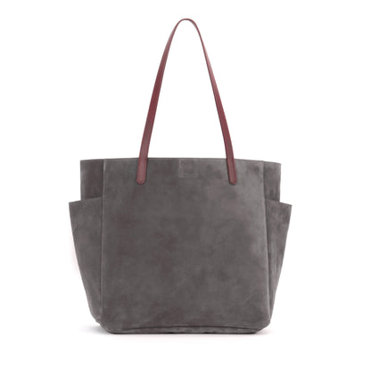 SLOUCHY POCKET TOTE ASH SUEDE