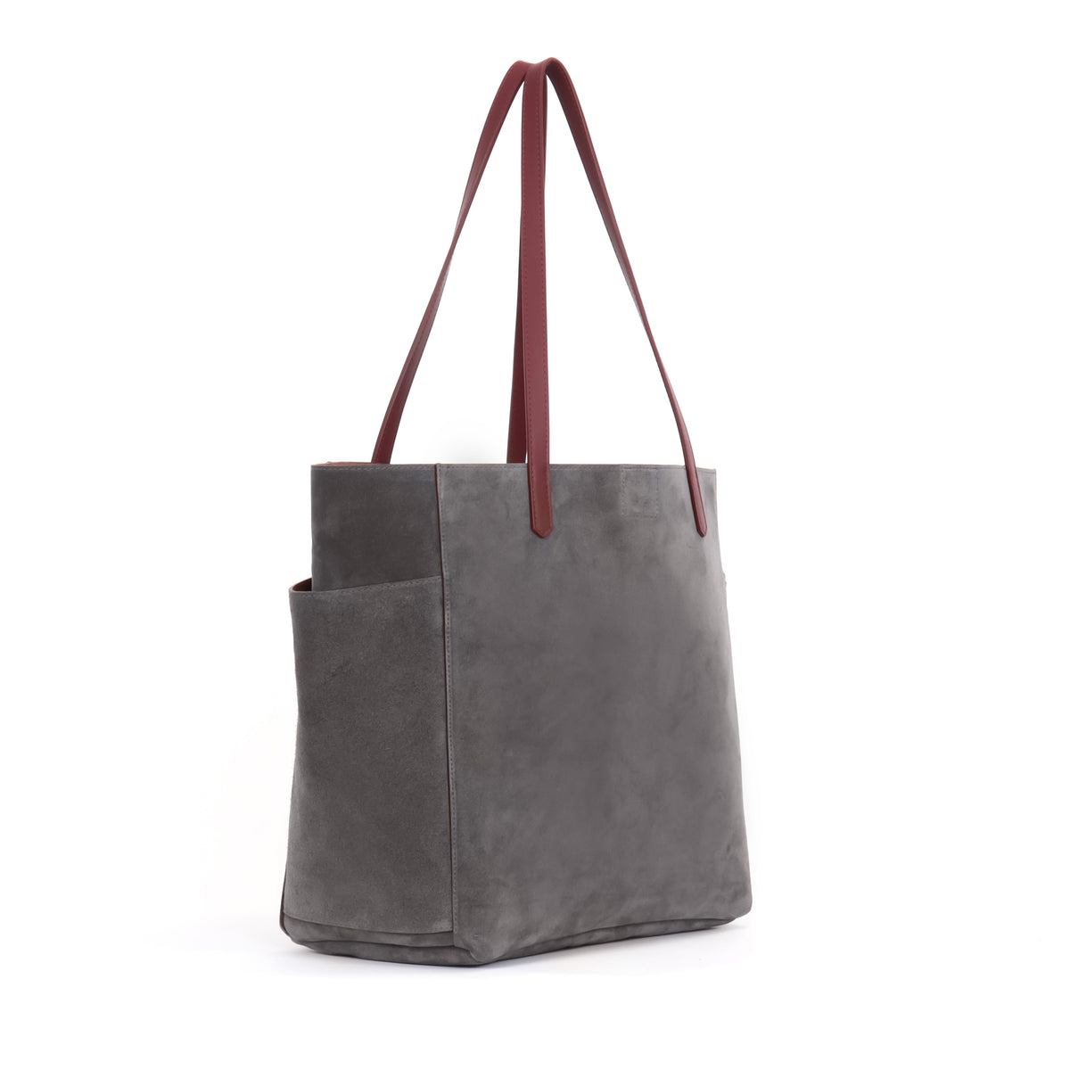 SLOUCHY POCKET TOTE ASH SUEDE