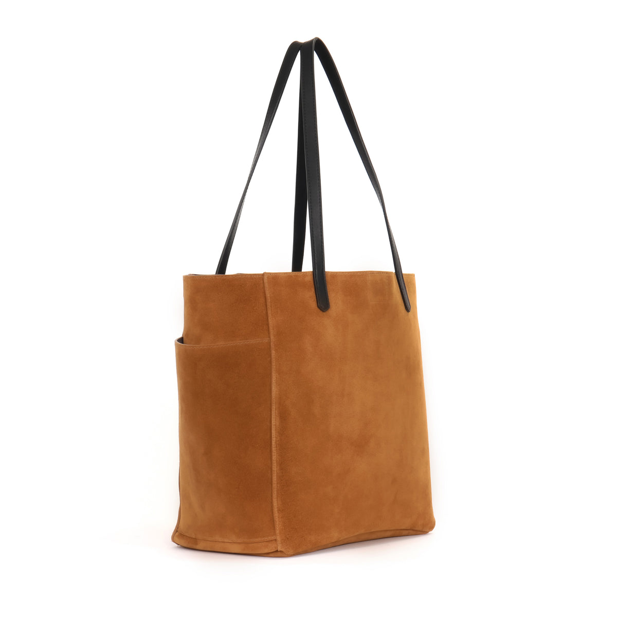 SLOUCHY POCKET TOTE WHISKEY SUEDE