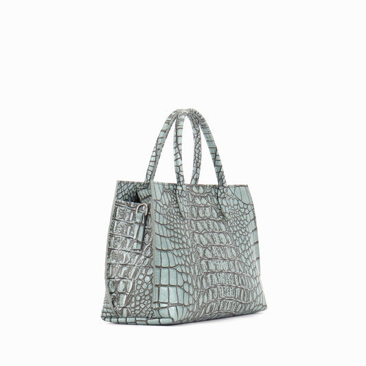 SMALL DAYBAG ATLANTIS EMBOSSED CROC