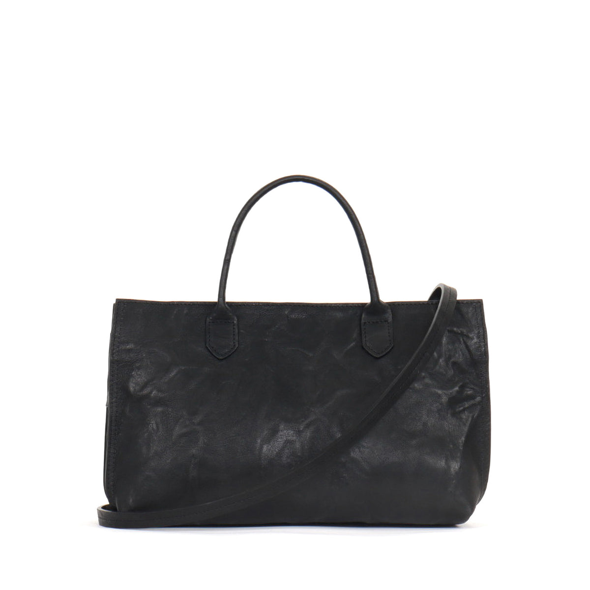 SMALL DAYBAG BLACK RUMPLED SHEEPSKIN