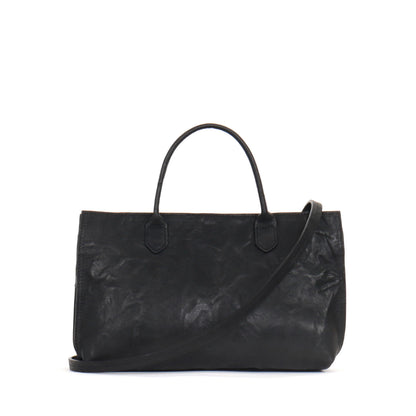 SMALL DAYBAG BLACK RUMPLED SHEEPSKIN
