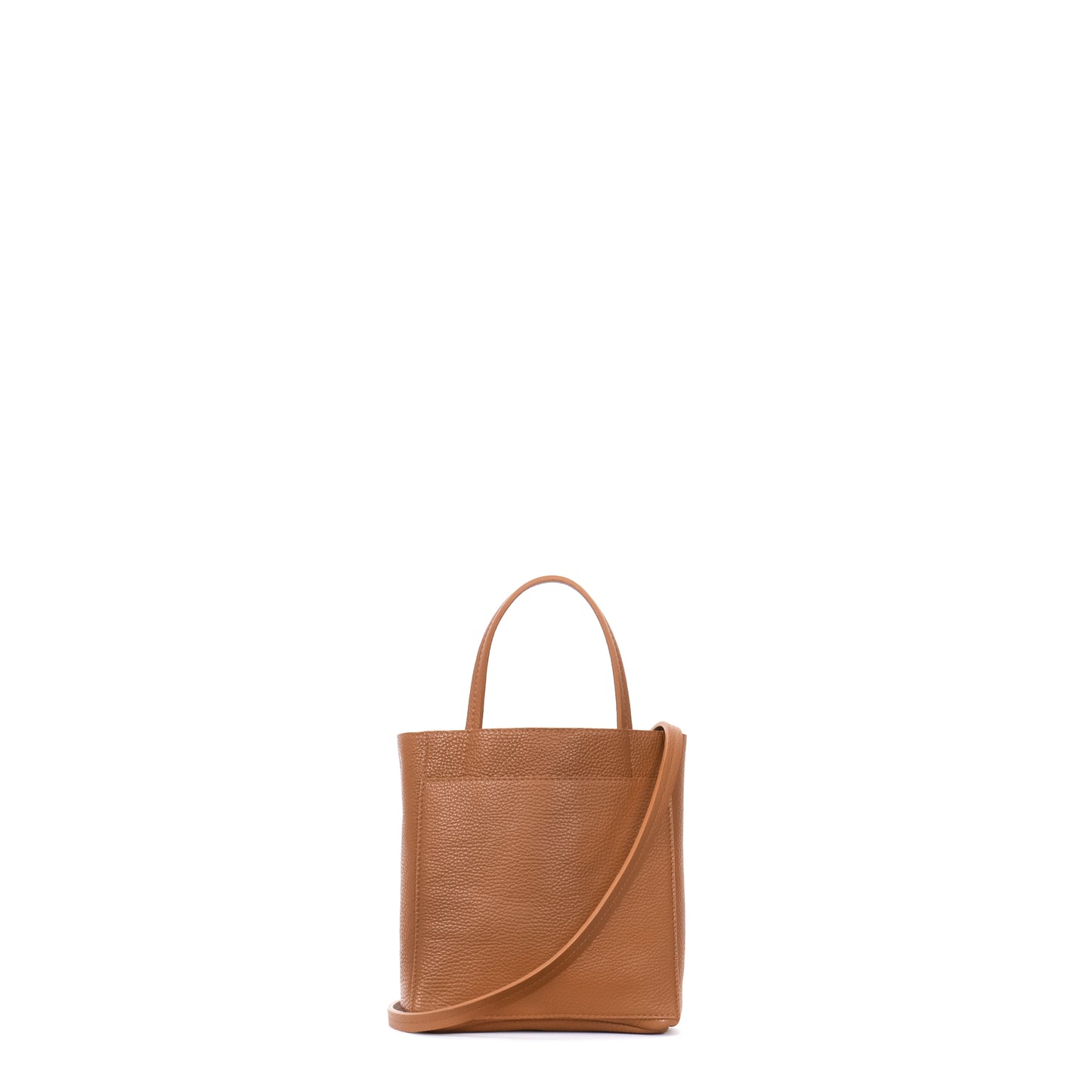 SMALL FRONT POCKET TOTE LUGGAGE PEBBLED CALF