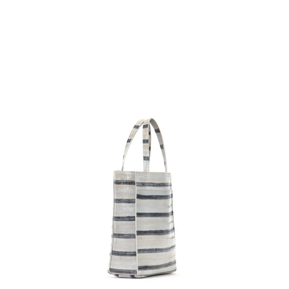SMALL FRONT POCKET TOTE STRIPED EEL