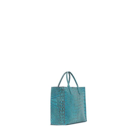 SMALL HARBOR TOTE FOUNTAIN EMBOSSED CROC