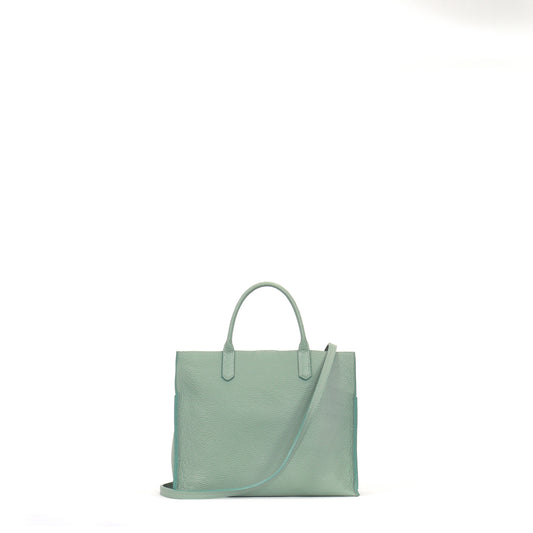 SMALL HARBOR TOTE LAUREL PEBBLED CALF