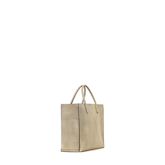 SMALL HARBOR TOTE MOSS SHAGREEN