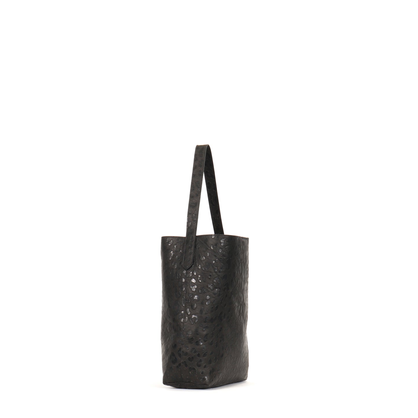 SMALL HOBO BLACK EMBOSSED LEOPARD