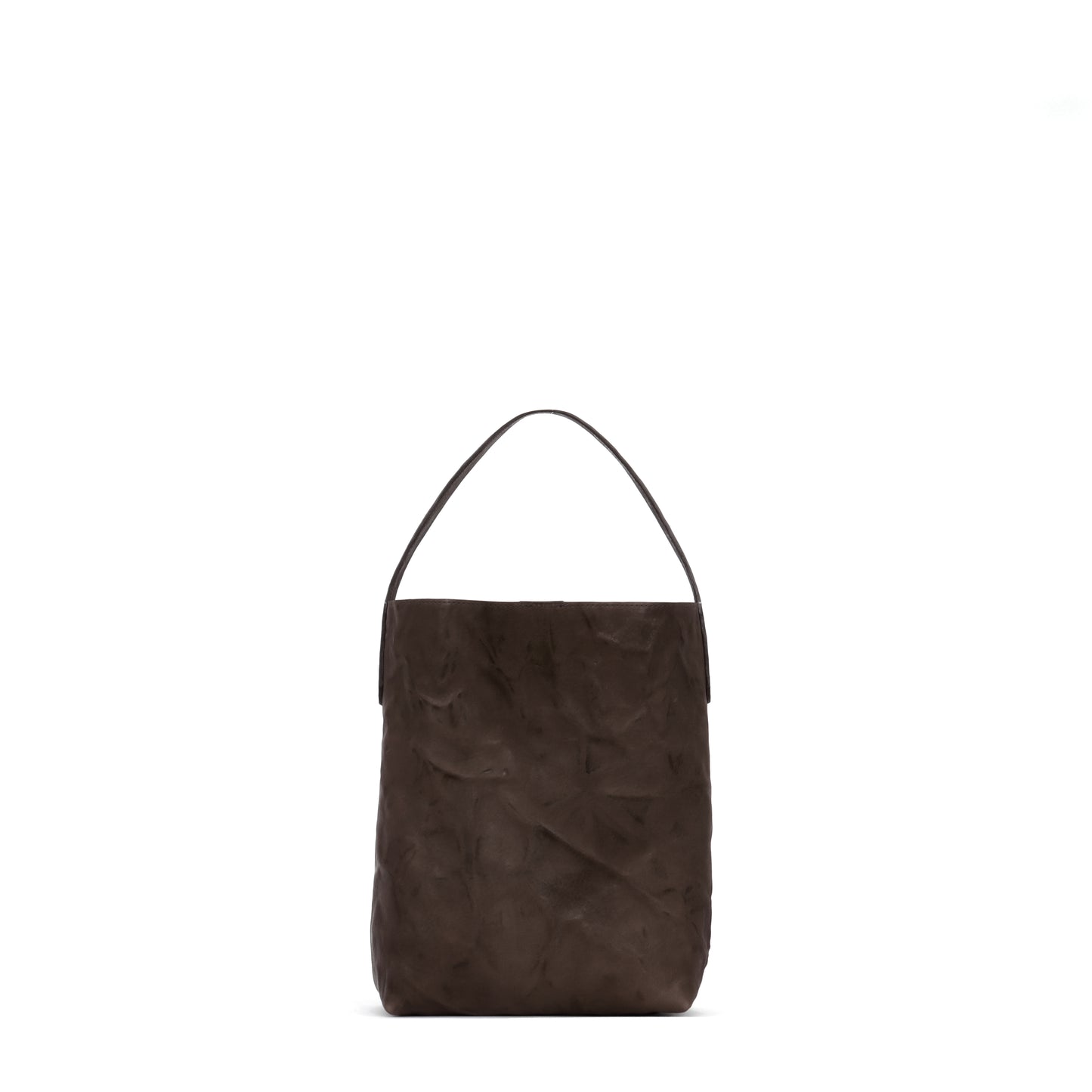 SMALL HOBO CAROB RUMPLED SHEEPSKIN