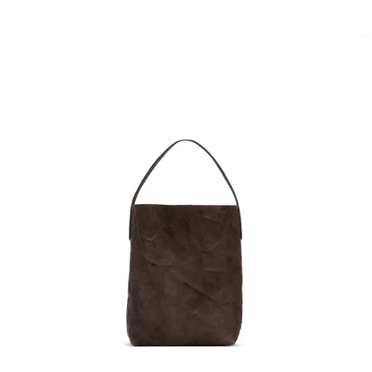 SMALL HOBO CAROB RUMPLED SHEEPSKIN
