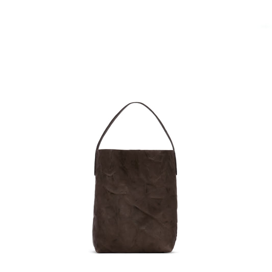 SMALL HOBO CAROB RUMPLED SHEEPSKIN
