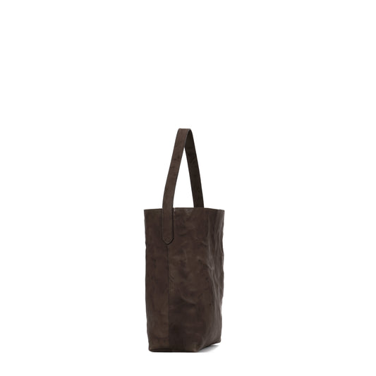 SMALL HOBO CAROB RUMPLED SHEEPSKIN
