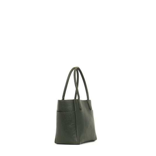 SMALL POCKET TOTE JUNGLE PEBBLED CALF