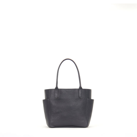 SMALL POCKET TOTE SLATE PEBBLED CALF
