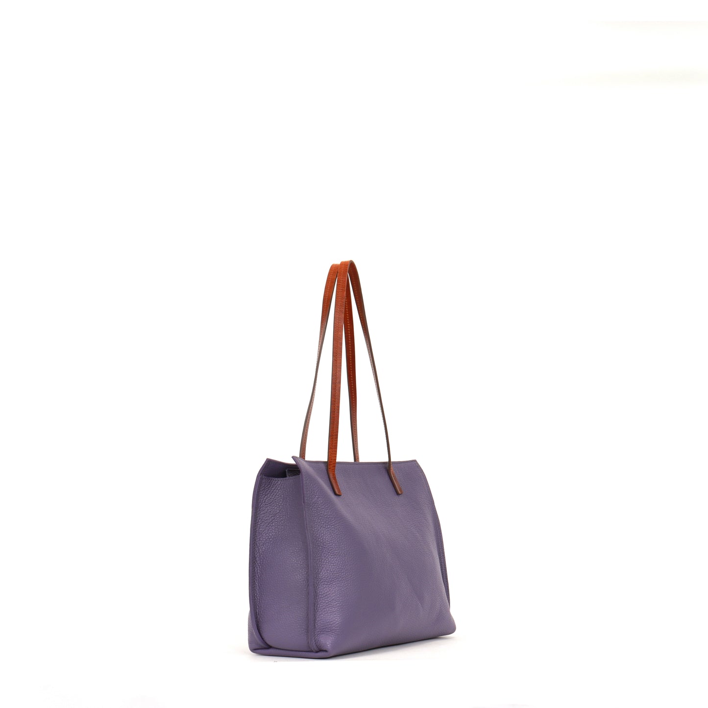 STRAPPY DAY BAG ORCHID PEBBLED CALF