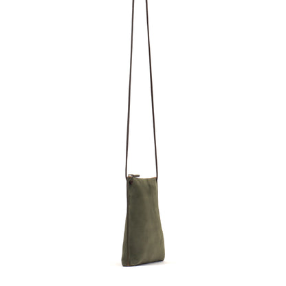 STRAPPY POUCH POPLAR SUEDE
