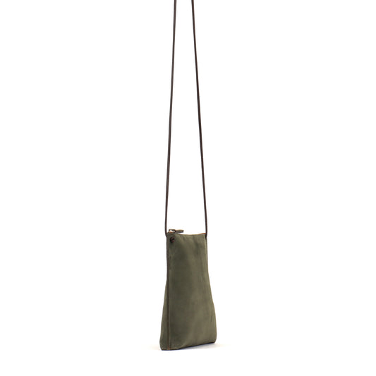 STRAPPY POUCH POPLAR SUEDE