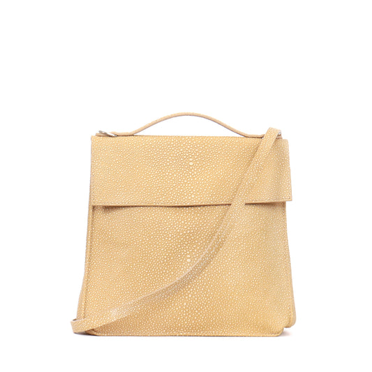 TOP HANDLE CROSSBODY MAIZE SHAGREEN