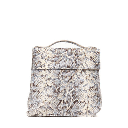 TOP HANDLE CROSSBODY PASHMINA SNAKE PRINT