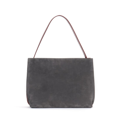 ZIP SHOULDER BAG ASH SUEDE