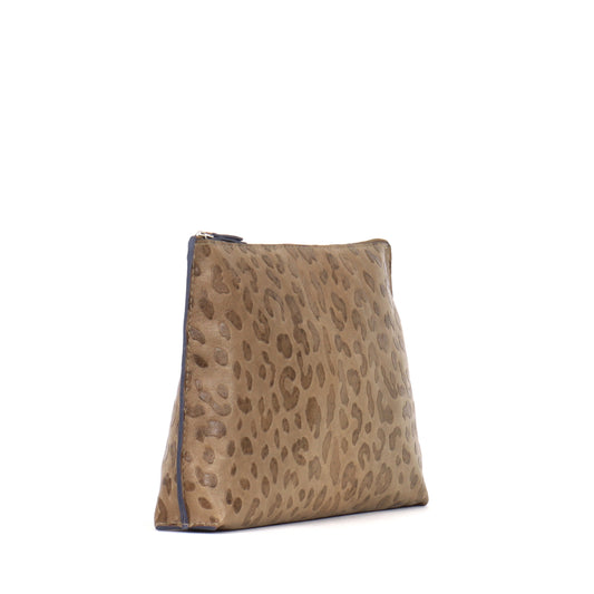 EVERYDAY POUCH MUSHROOM EMBOSSED LEOPARD