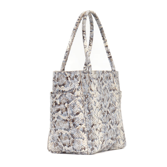 SMALL POCKET TOTE PASHMINA SNAKE PRINT