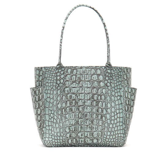 SMALL POCKET TOTE ATLANTIS EMBOSSED CROC
