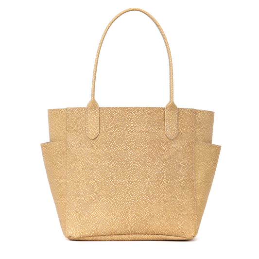 SMALL POCKET TOTE MAIZE SHAGREEN