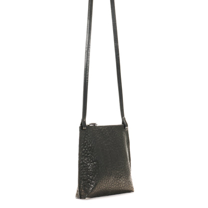LARGE STRAPPY POUCH LICORICE SHEEPSKIN