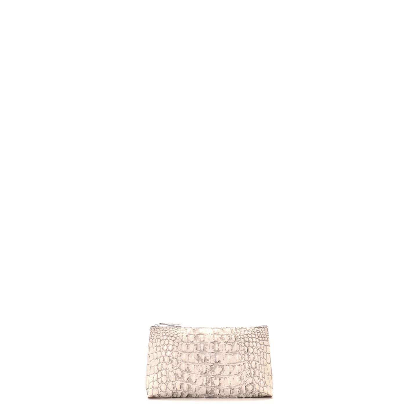 LIPSTICK POUCH OYSTER EMBOSSED CROC
