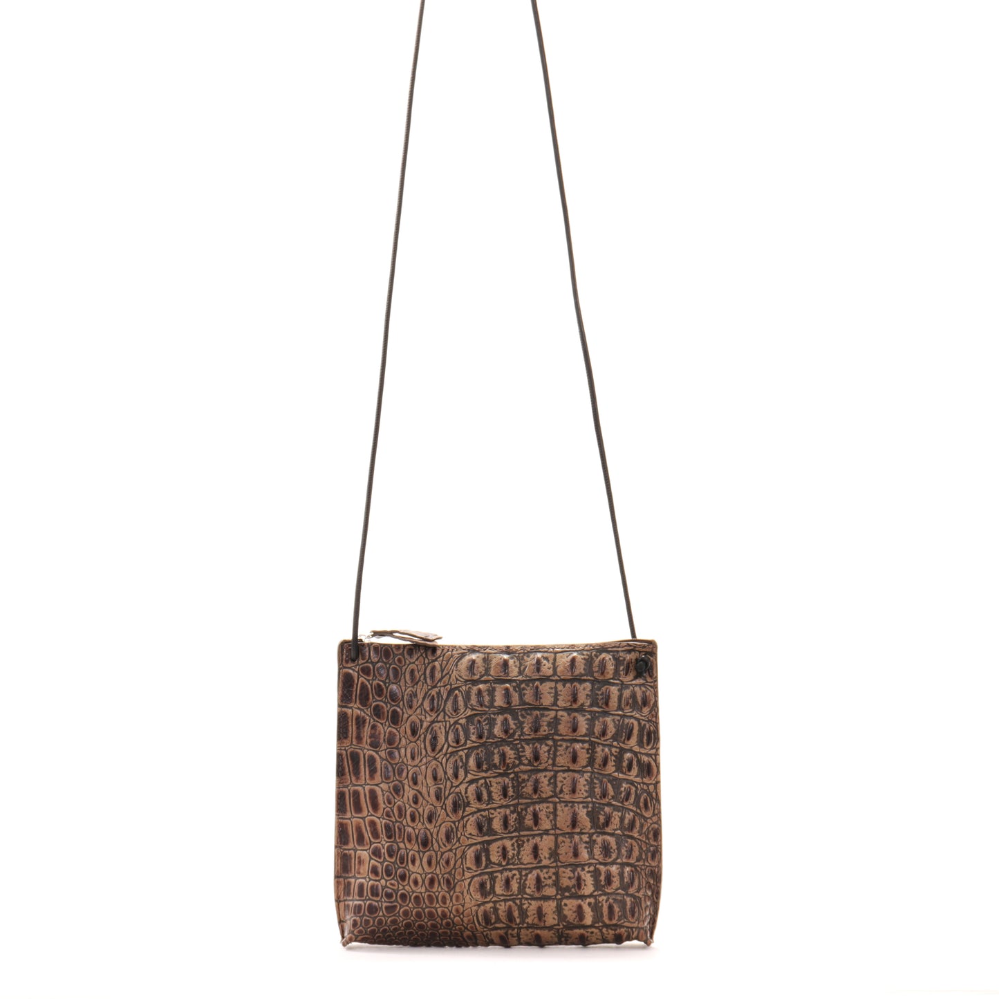 STRAPPY POUCH SIERRA EMBOSSED CROC